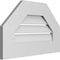 Ekena Millwork Octagonal Top Surface Mount PVC Gable Vent: Functional, w/ 3-1/2"W x 1"P Standard Frame, 22"W x 14"H GVPOT22X1401SF - alternate 3